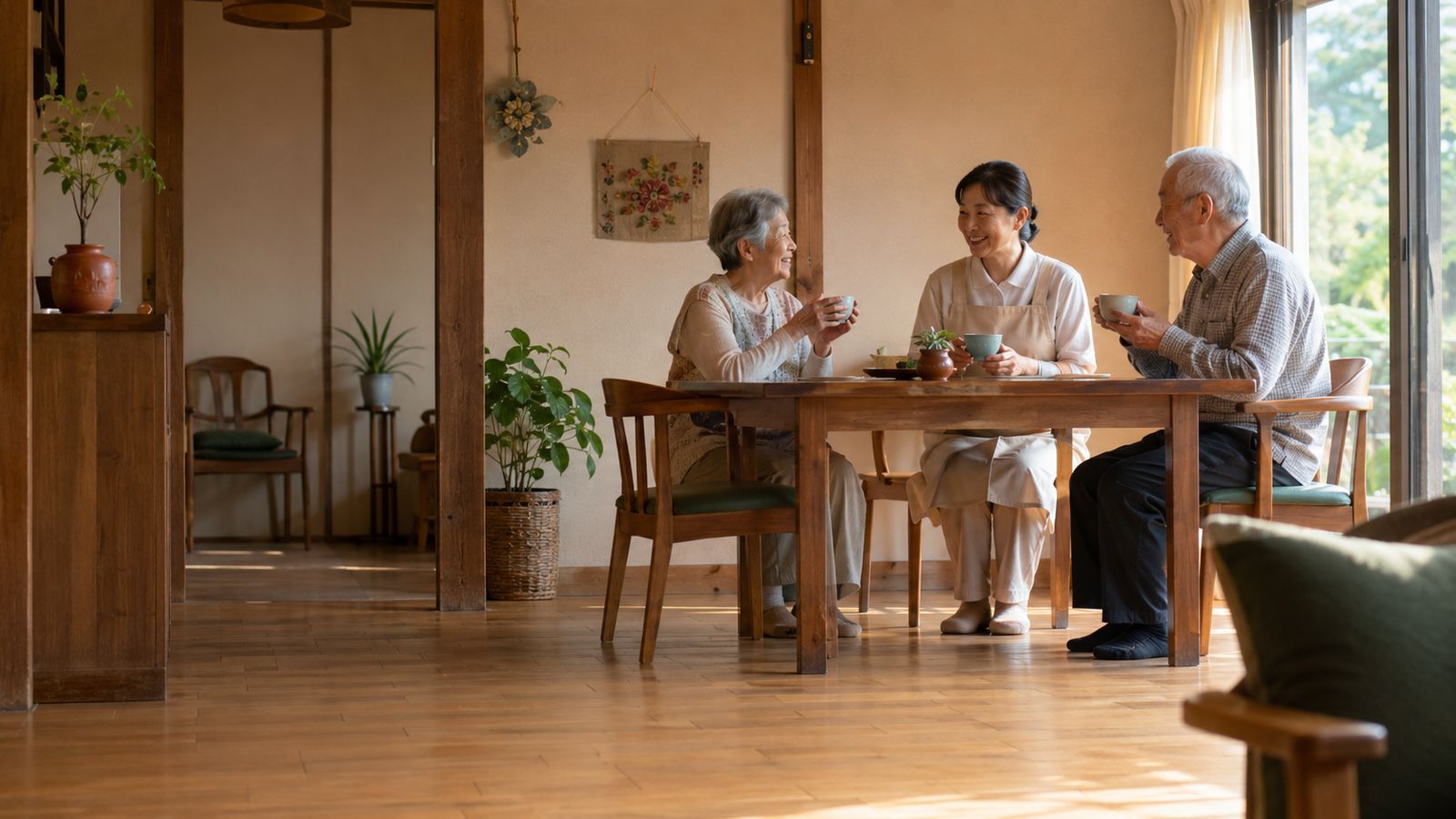 制作サンプル「グループホーム やまぼうし」のトップページ